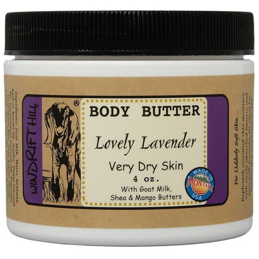 Windrift Hill 4oz Body Butter Moisturizing Lotion For Very Dry Skin (Lavender) Beauty & Personal Care Windrift Hill