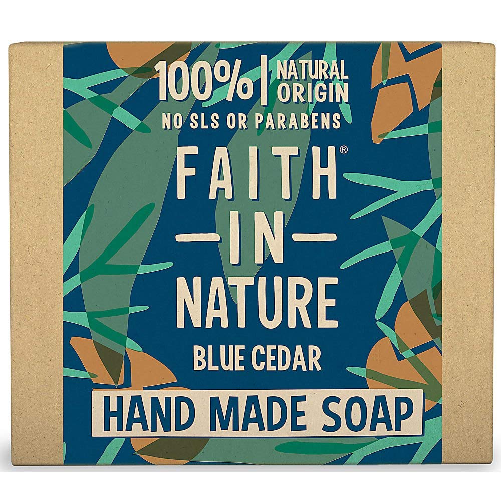 Faith For Men Blue Cedar Soap 100g Beauty & Personal Care FAITH IN NATURE