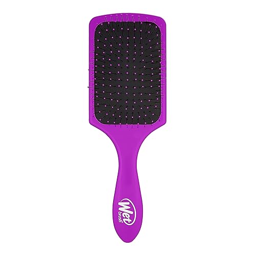 Wet Brush Paddle Detangler Hair Brush, Purple, Ultra-Soft IntelliFlex Bristles with AquaVent Design, Great For Treatment & Mask Application, Women Beauty & Personal Care Wet Brush