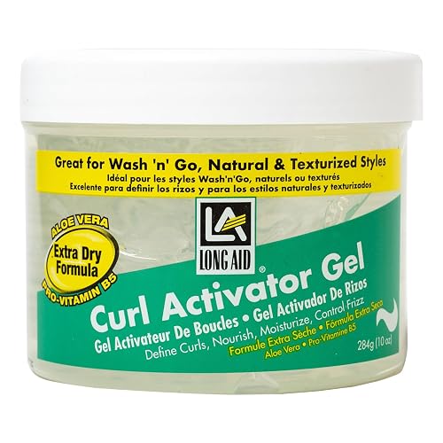 AmPro Long-Aid Activator Gel - Enriched with Aloe Vera, Protein, and Vitamin B Complex - Brings Essential Moisture to Strands - Defines Your Natural Beauty & Personal Care AMPRO