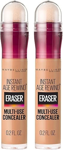 Maybelline Instant Age Rewind Eraser Dark Circles Treatment Multi-Use Concealer, Medium, 0.2 Fl Oz (Pack of 2) Beauty & Personal Care MAYBELLINE