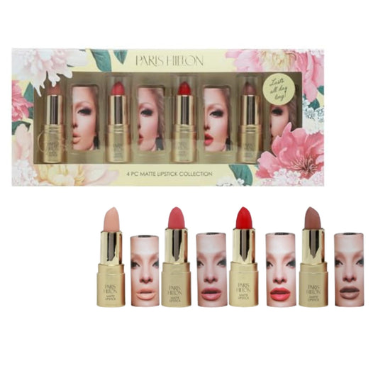 Paris Hilton Matte Lipstick Collection - Long Lasting Nude & Pink Lip Color with Full Coverage, Lightweight,Waterproof, Smudge Proof - Creamy Beauty & Personal Care Paris Hilton