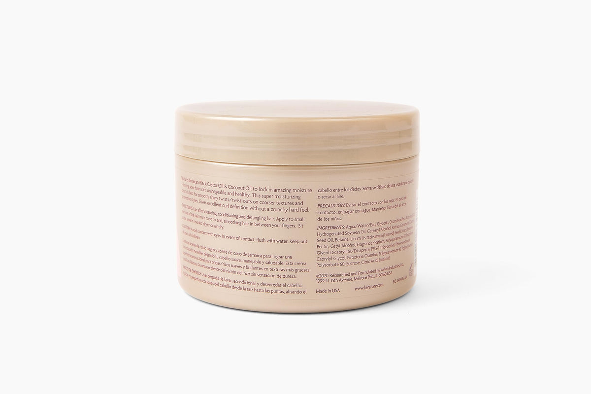 KeraCare CurlEssence Moisturizing Coconut Curling Cream - With Jamaican Black Castor Oil & Coconut Oil - For Curly Hair - SIlicone and Paraben Free Beauty & Personal Care KeraCare
