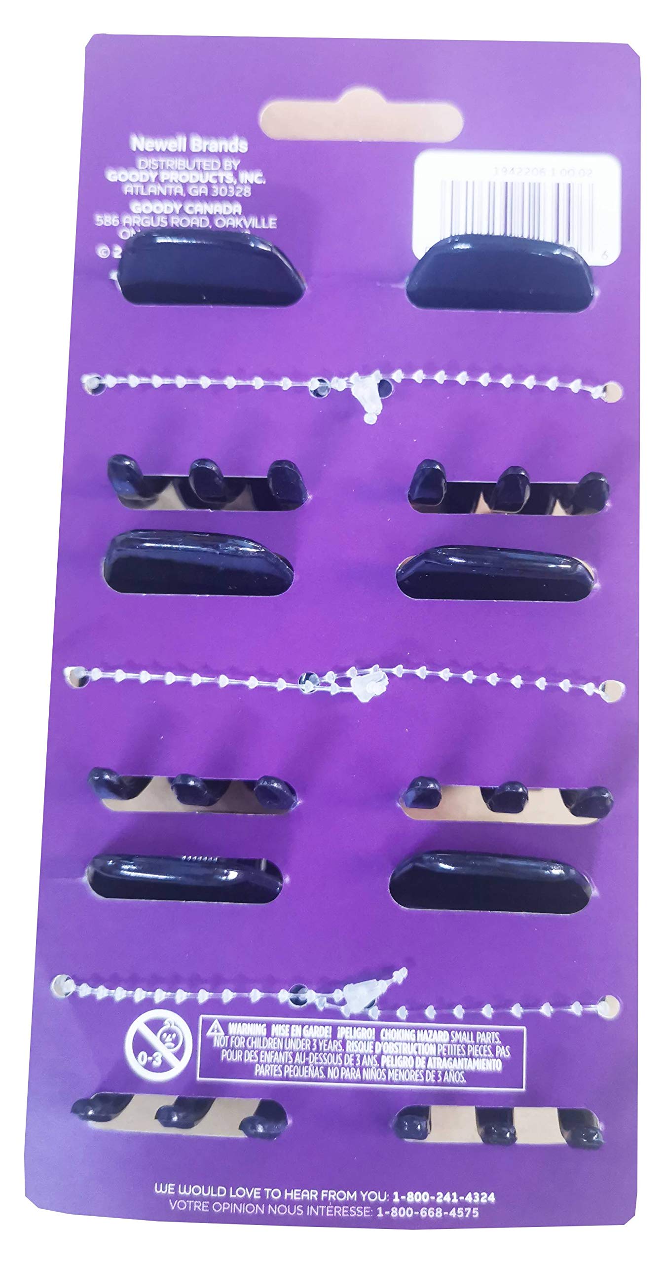 Goody Classic Claw Hair Clips - 6-Count, Clear, Brown and Black - 1/2 Claw Will Gently Keep Hair Secured In Place with a Long Lasting Hold, color may Beauty & Personal Care GOODY