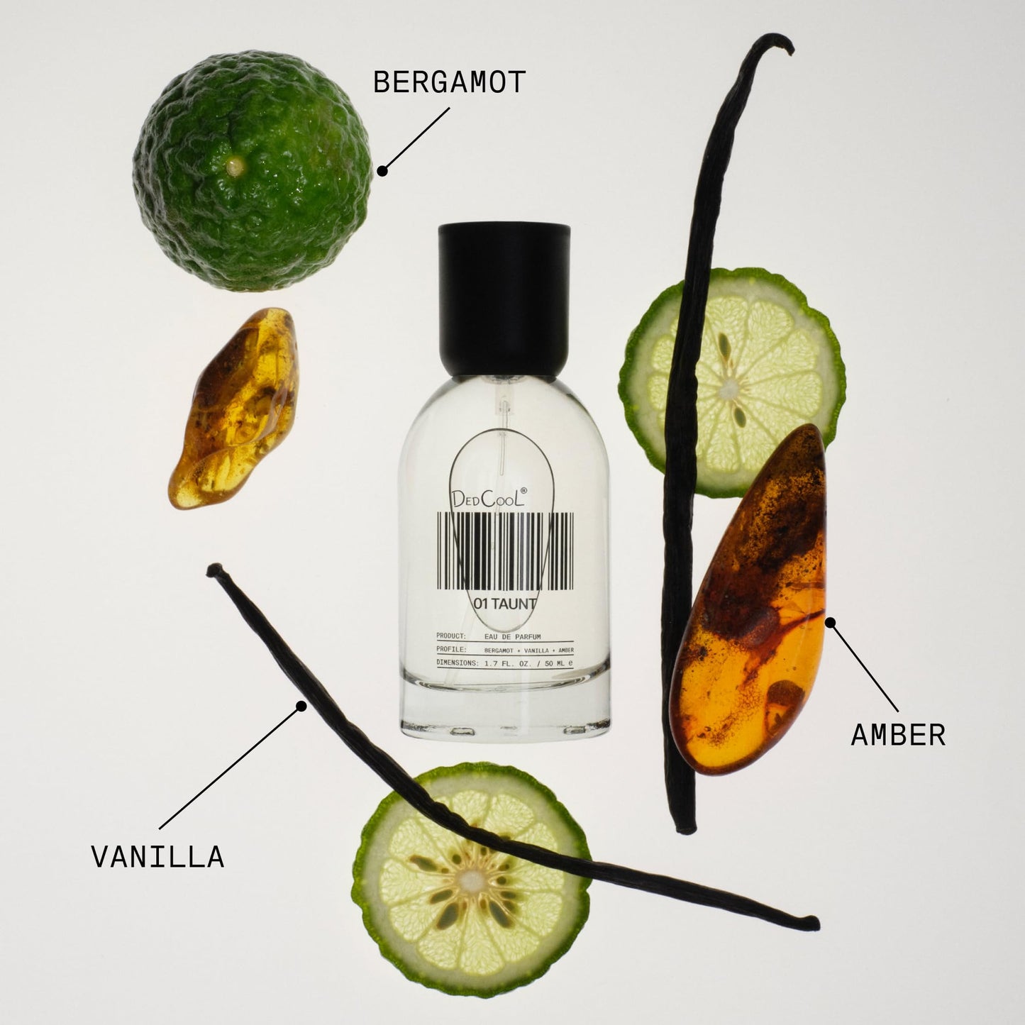 DedCool Eau de Parfum | 01 Taunt | Bergamot, Vanilla & Amber | Clean Unisex Fragrance | Non-Toxic, Vegan | Travel Size Perfume, 15 mL Beauty and Personal Care DedCool
