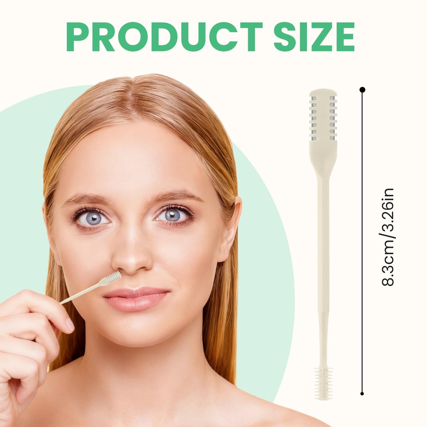 MOOSUNER Nasal Hair Cutter - Double-Sided Manual Nose Hair Trimmer for Men & Women, Portable Razor & Remover, Safe Stainless Steel Nose Hair Knife Beauty and Personal Care MOOSUNER