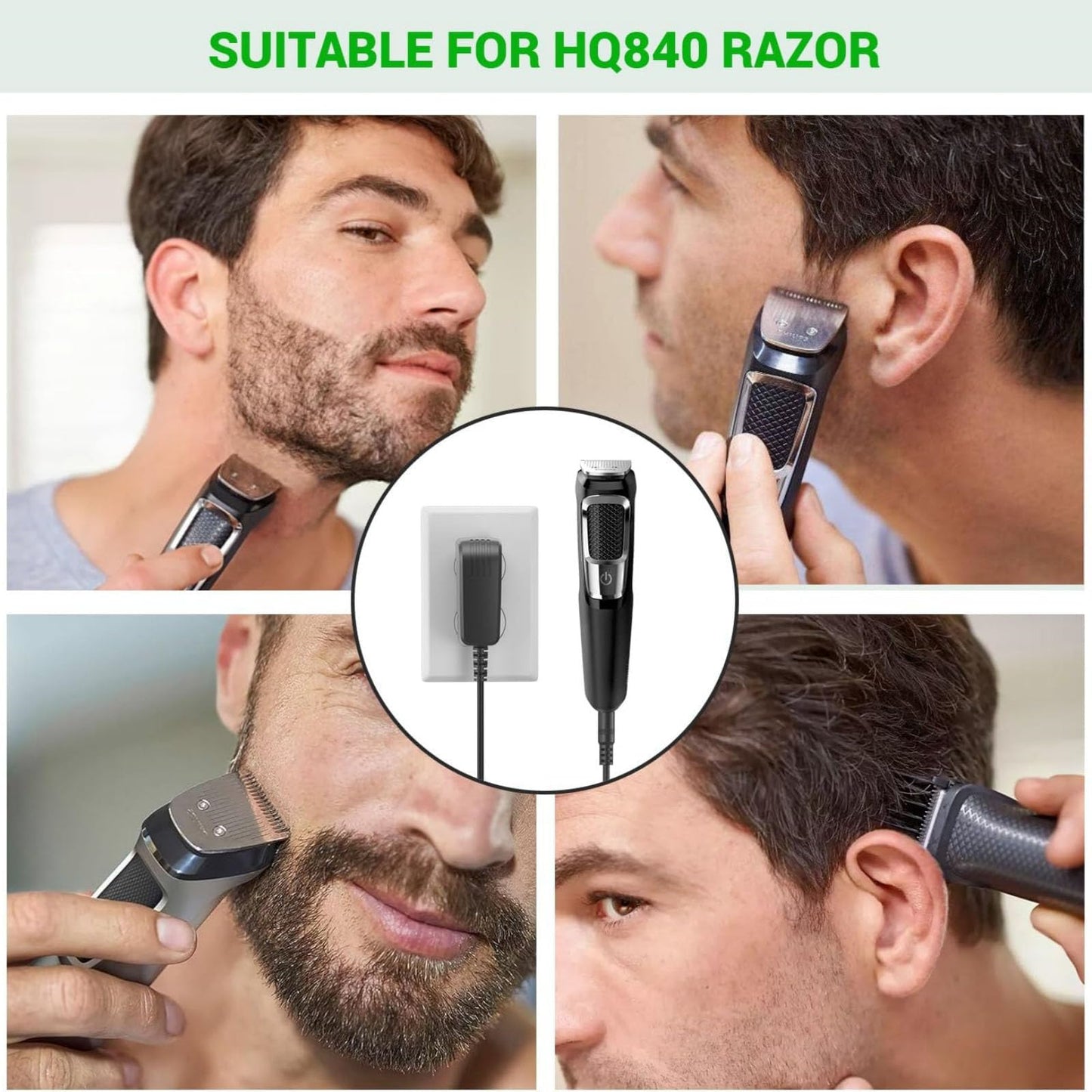 100-240V Clipper Charger 8V 0.1A Output Suitable for Norelco HQ840, 3000 Series, MG3750, MG3760 Trimmer Beauty and Personal Care DBEIXIWEI