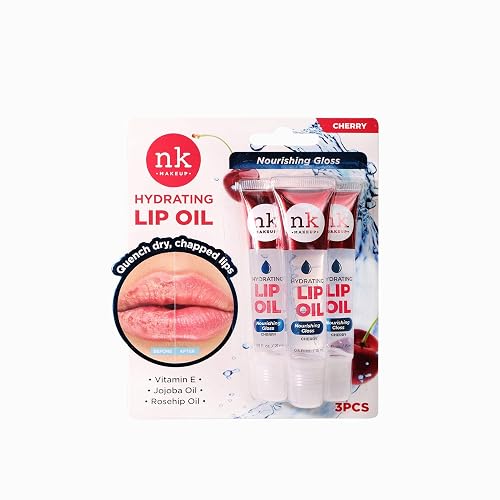 Nicka K New York Hydrating Lip Oil, Nourishing Gloss, Hydrate, Quench Dry Lips (MLTO02 Cherry) Beauty & Personal Care NICKA K NEW YORK