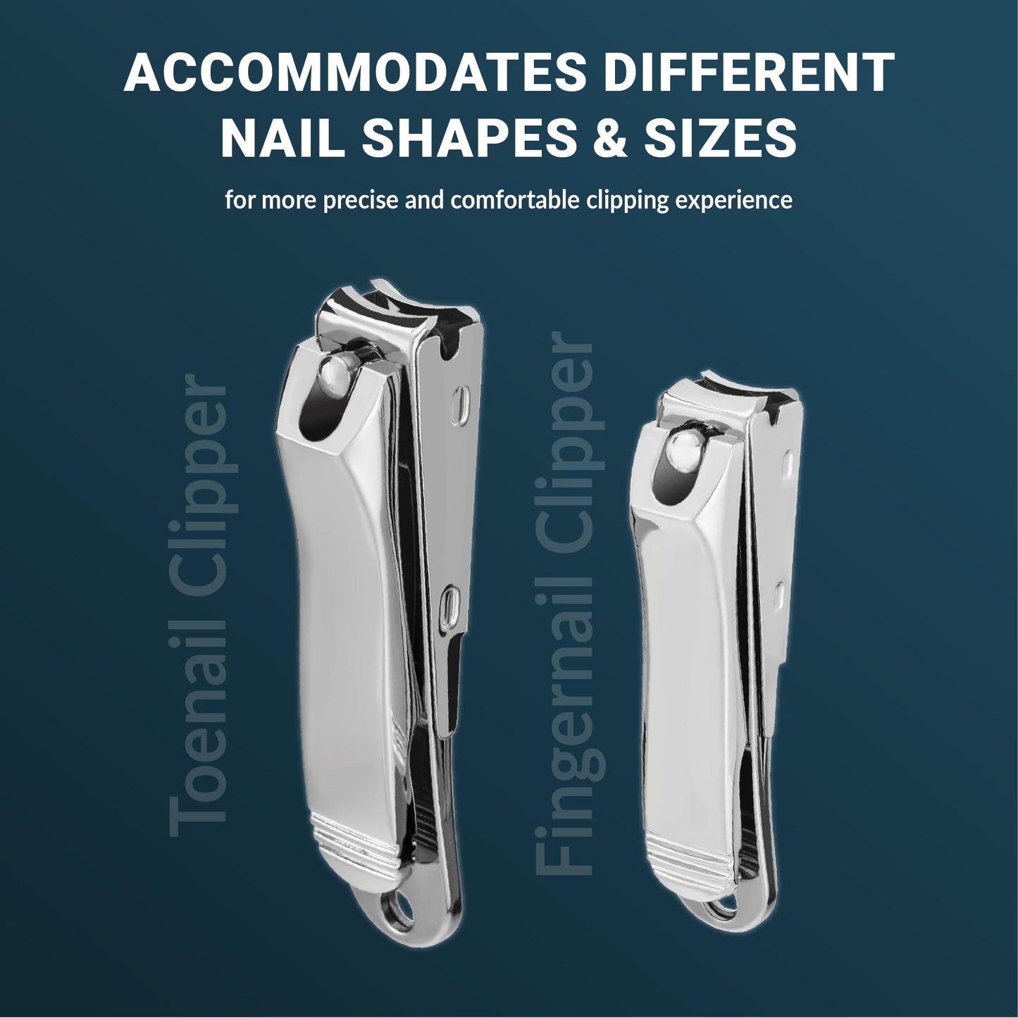 Alchemi Curved Blade Nail Clippers with Catcher, Surgical Sharp Fingernail & Toenail Clippers for Men Thick Nails, Heavy Duty No Splash Nail Cutters Beauty & Personal Care GPG2