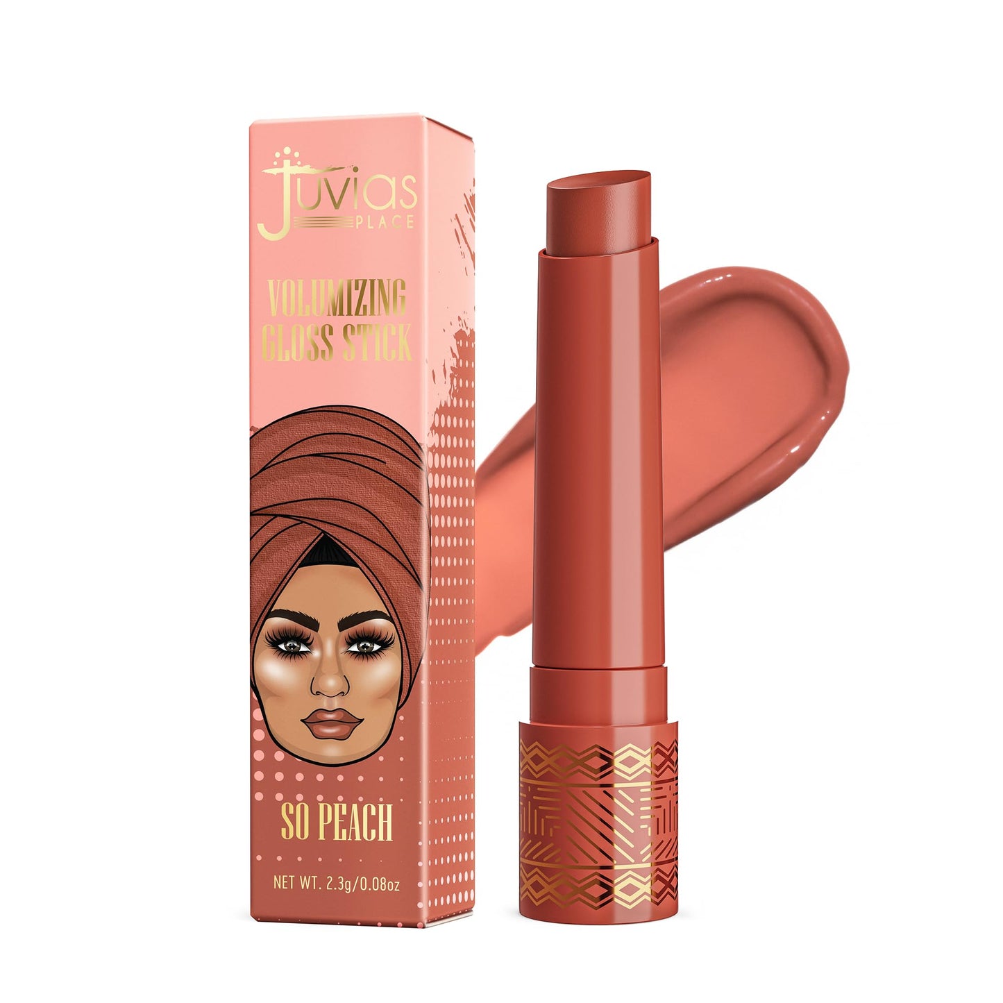 Juvia's Place Volumizing Gloss Stick - So Peach - Shiny Luscious Lips with Nourshing Hydration, Plumping, Lip Plumper, Plumping Lip Balm, Hydrating Beauty & Personal Care Juvia's Place