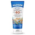 Badger Sport Mineral Sunscreen, Reef Safe, SPF 40, 98% Organic with Zinc Oxide, Water Resistant, Hawaii Reef Act 104 Compliant, Unscented Beauty & Personal Care Badger