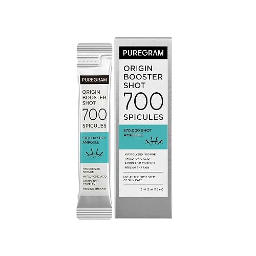PUREGRAM Origin Skin Booster Shot 700 Ampoule, Intensive Spicule Microneedling Serum for Rough Texture,Visible Pores & Healthy Glow with Niacinamide Beauty & Personal Care PUREGRAM