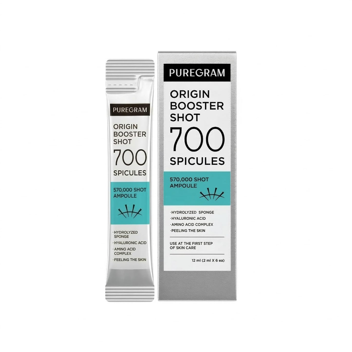 PUREGRAM Origin Skin Booster Shot 700 Ampoule, Intensive Spicule Microneedling Serum for Rough Texture,Visible Pores & Healthy Glow with Niacinamide Beauty & Personal Care PUREGRAM