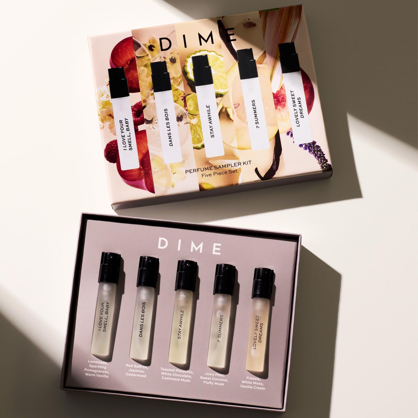 DIME Beauty Perfume Sampler, Hypoallergenic, Clean Perfumes, Eau de Parfum For Women (Set of 5, 2 ml) Beauty and Personal Care DIME