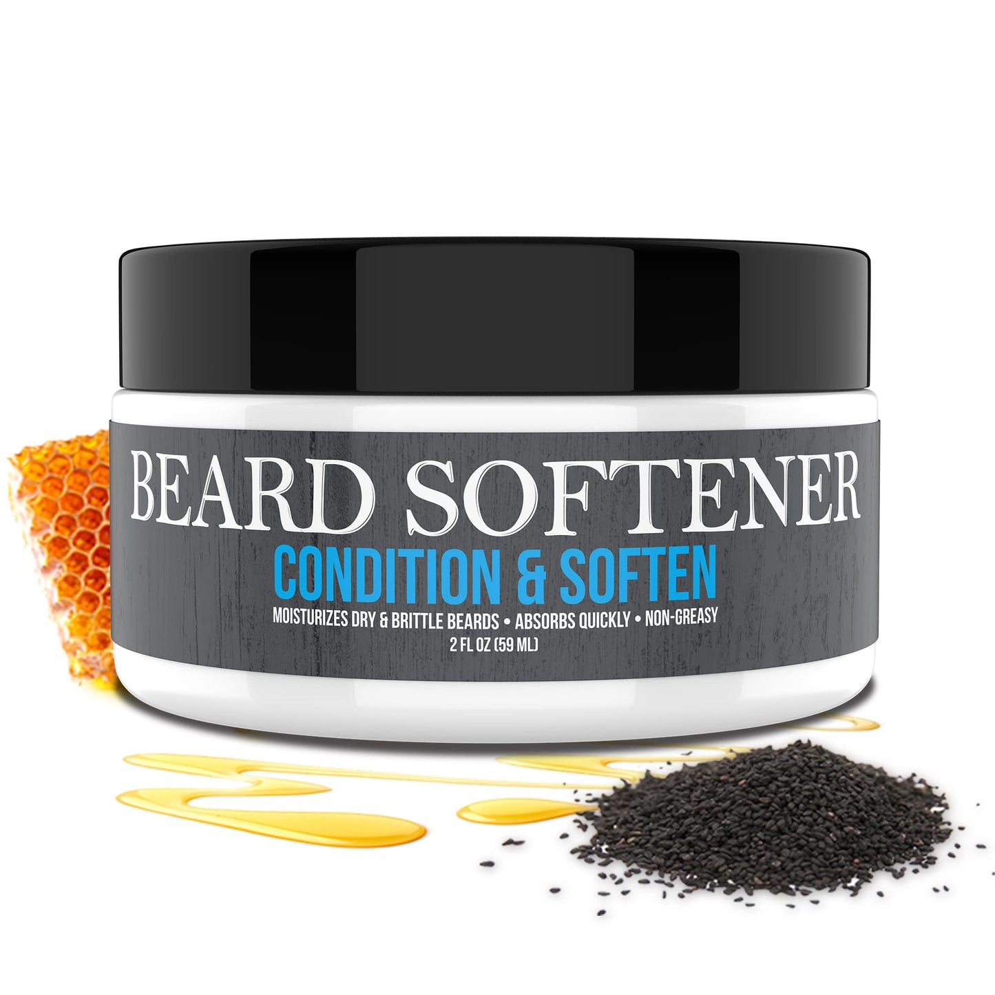 Uncle Jimmy Beard Softener, Conditioning Balm for Men | Hydrates, Smooths, Adds Shine & Tames Flyaway Hair | Made With Shea Butter, Honey 2 Fl Oz Beauty & Personal Care Uncle Jimmy