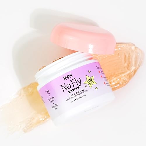 INH Hair Pomade for Flyaways | Water Based & Strong Hold Fly Away Hair Tamer | Sweat Proof No Fly Zone Pomade & Texturizer for Styling | Glossy Finish Beauty & Personal Care INH