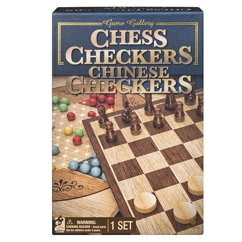 Game Gallery Chess, Checkers and Chinese Checkers Board Game Set Beauty & Personal Care Birsppy