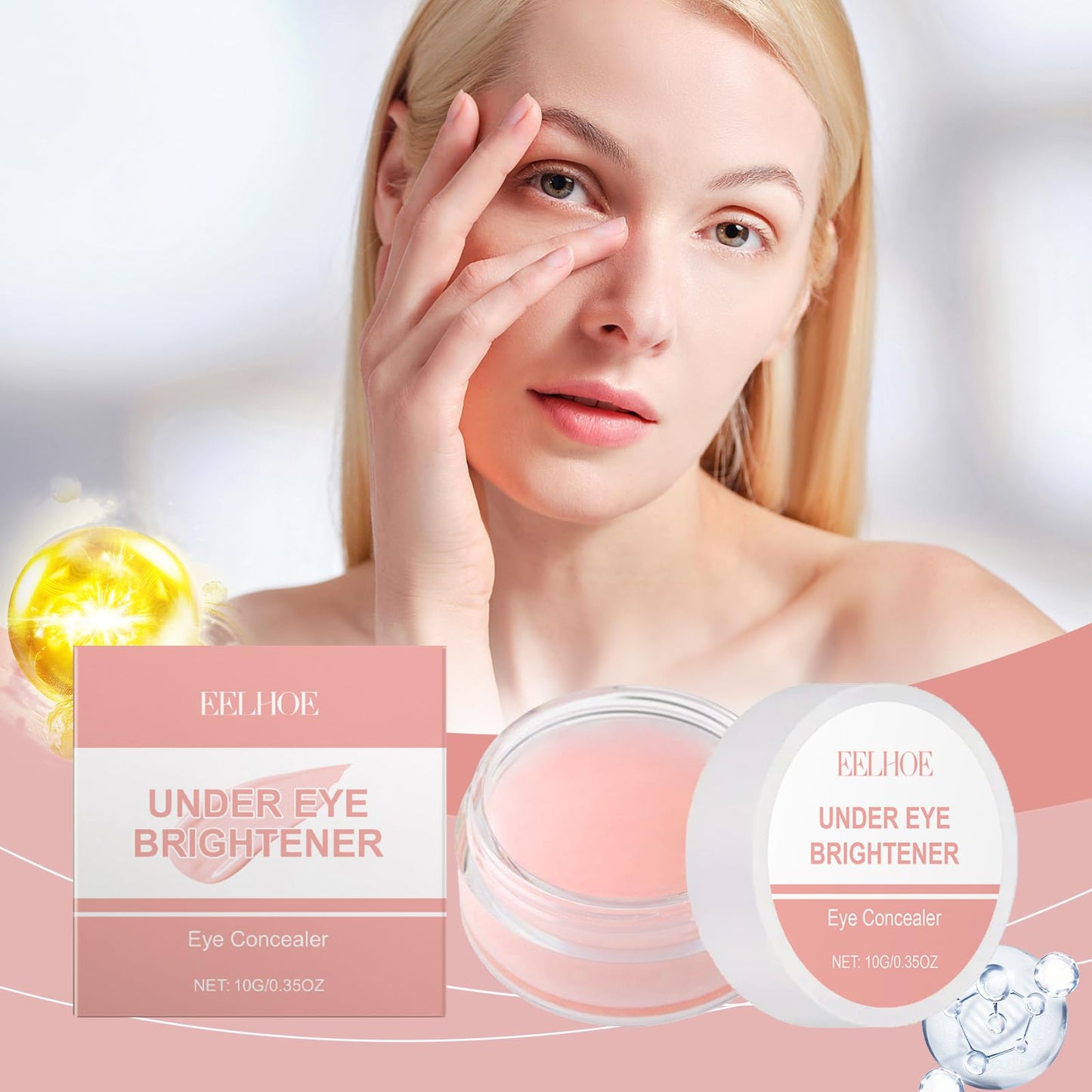 Under Eye Concealer with Shea Butter, Covers Dark Circles, Natural Translucent Finish, Magnesium Sulfate Complex, 0.35oz Beauty & Personal Care Aeviani