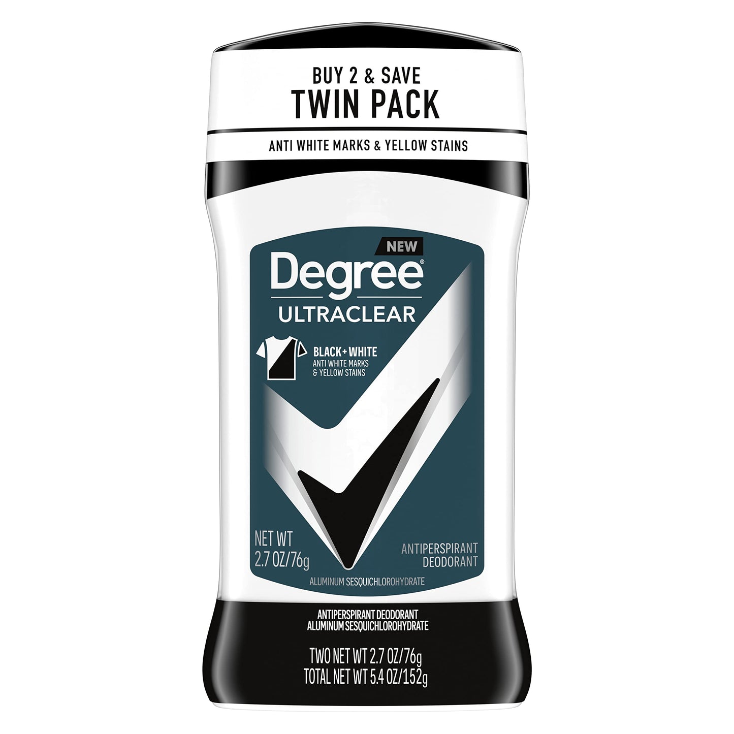 Degree Men UltraClear Antiperspirant Deodorant Black+White 2 Count 72-Hour Sweat & Odor Protection Antiperspirant For Men With MotionSense Technology Beauty and Personal Care Degree