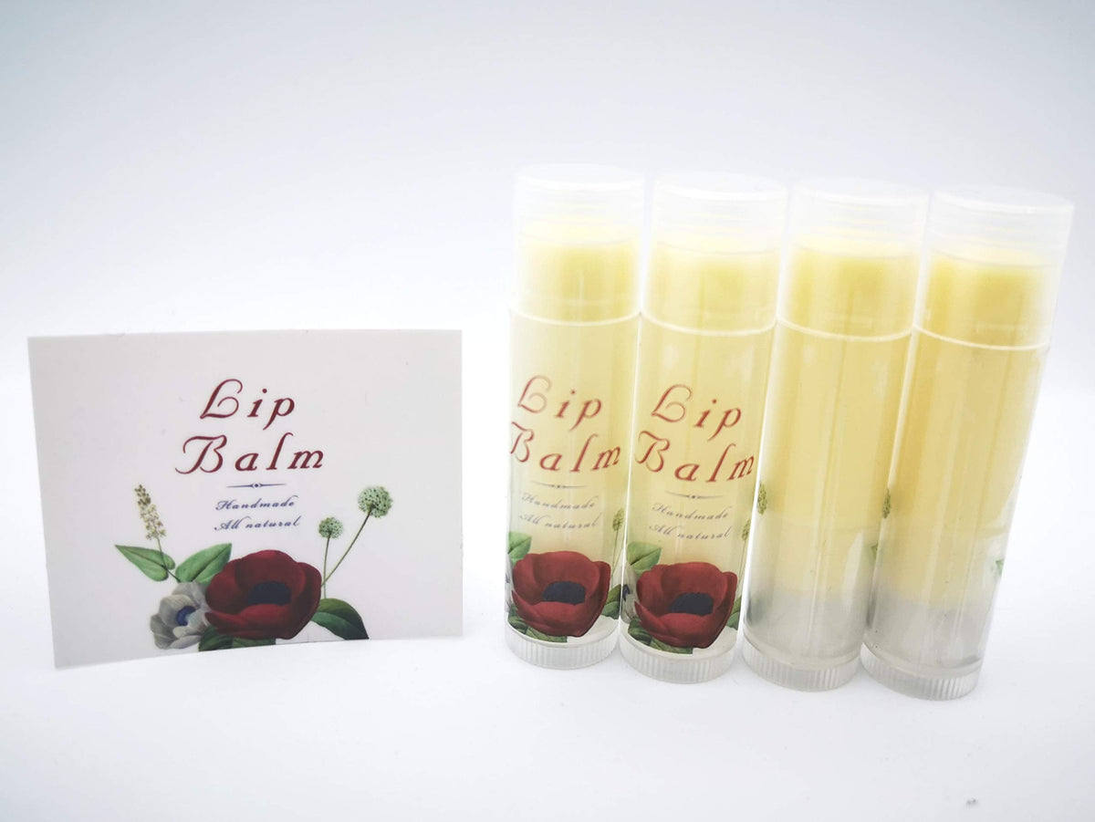 ZZYBIA Assorted Clear Vinyl Lip Balm Label Sticker for Lip Balm Tubes Containers 20pcs - Red Rose Beauty & Personal Care ZZYBIA