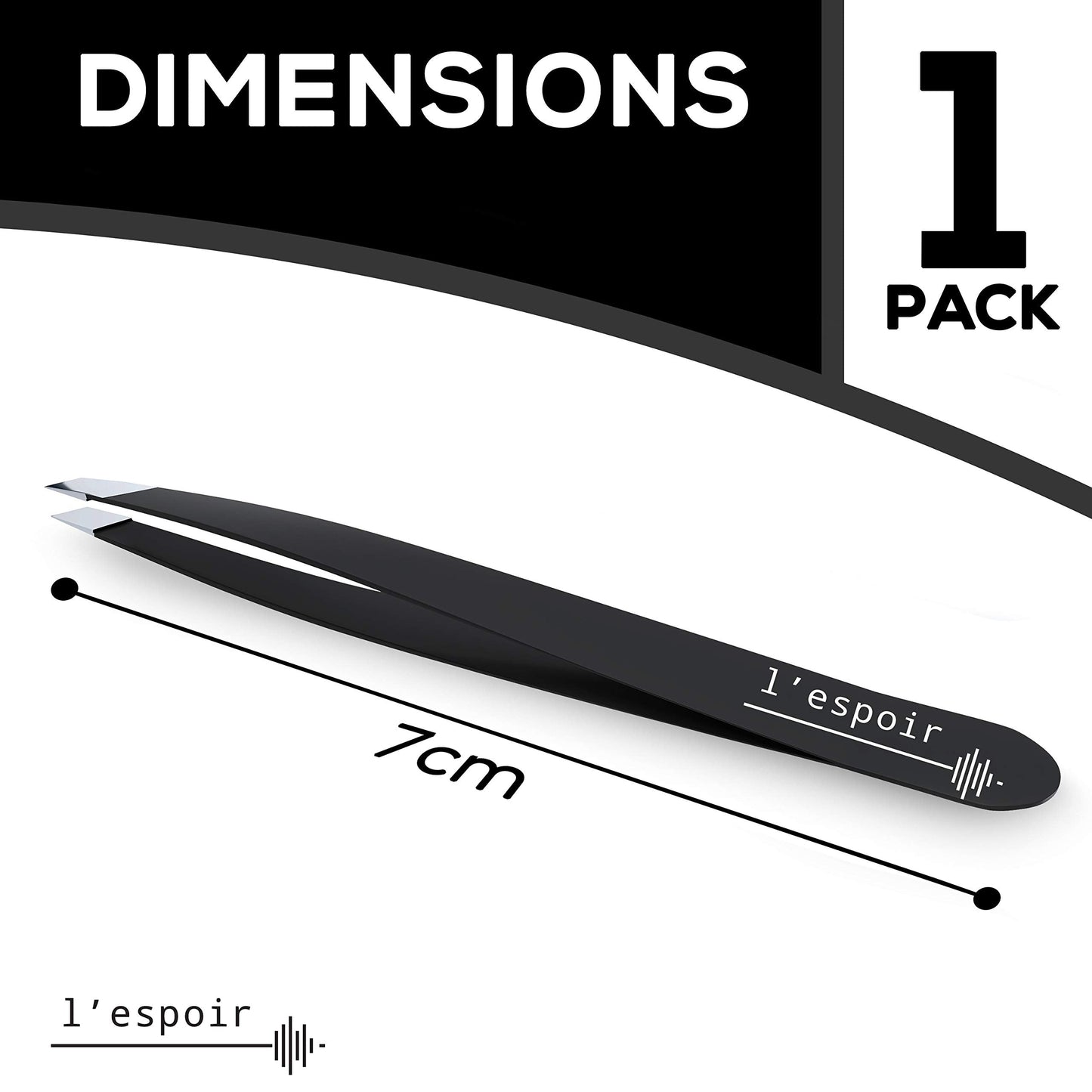 L’espoir High Precision Slant Tweezers with Perfect Alignment (Rust-Free, Stainless Steel) Best for Daily Beauty Routine - Single Piece for Men Beauty & Personal Care L’espoir