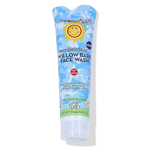 California Kids Face Wash | Gentle Exfoliating Face Wash For Kids + Teens | Mild Salicylic Acid Cleanser For Sensitive Skin | 1.8 oz. / 51 mL Beauty & Personal Care California Baby