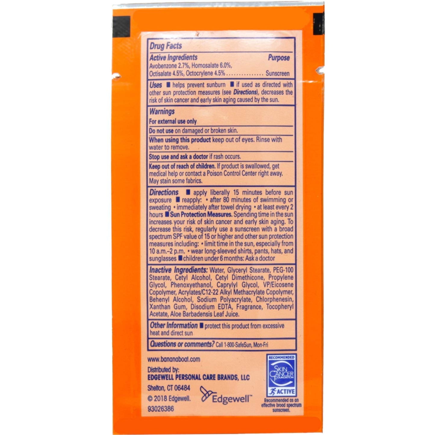 Banana Boat Sport Sunscreen, SPF 30 Protection lotion, Travel Packets, 0.4 Fl Oz (Pack of 24) Beauty & Personal Care Banana Boat