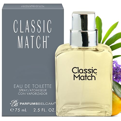 PB ParfumsBelcam Classic Match CM Eau De Toilette Spray, Fresh and Elegant Fragrance for Men, Woody and Floral Notes, Long-Lasting Scent, Men’s Beauty & Personal Care PB ParfumsBelcam