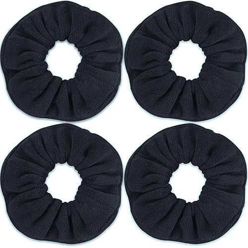 IVARYSS Super Towel Scrunchies for Drying Hair, Absorbent and Soft Microfiber for Frizz Free, Large Thick Ponytail Holder Wet Hair Accessories Beauty & Personal Care IVARYSS
