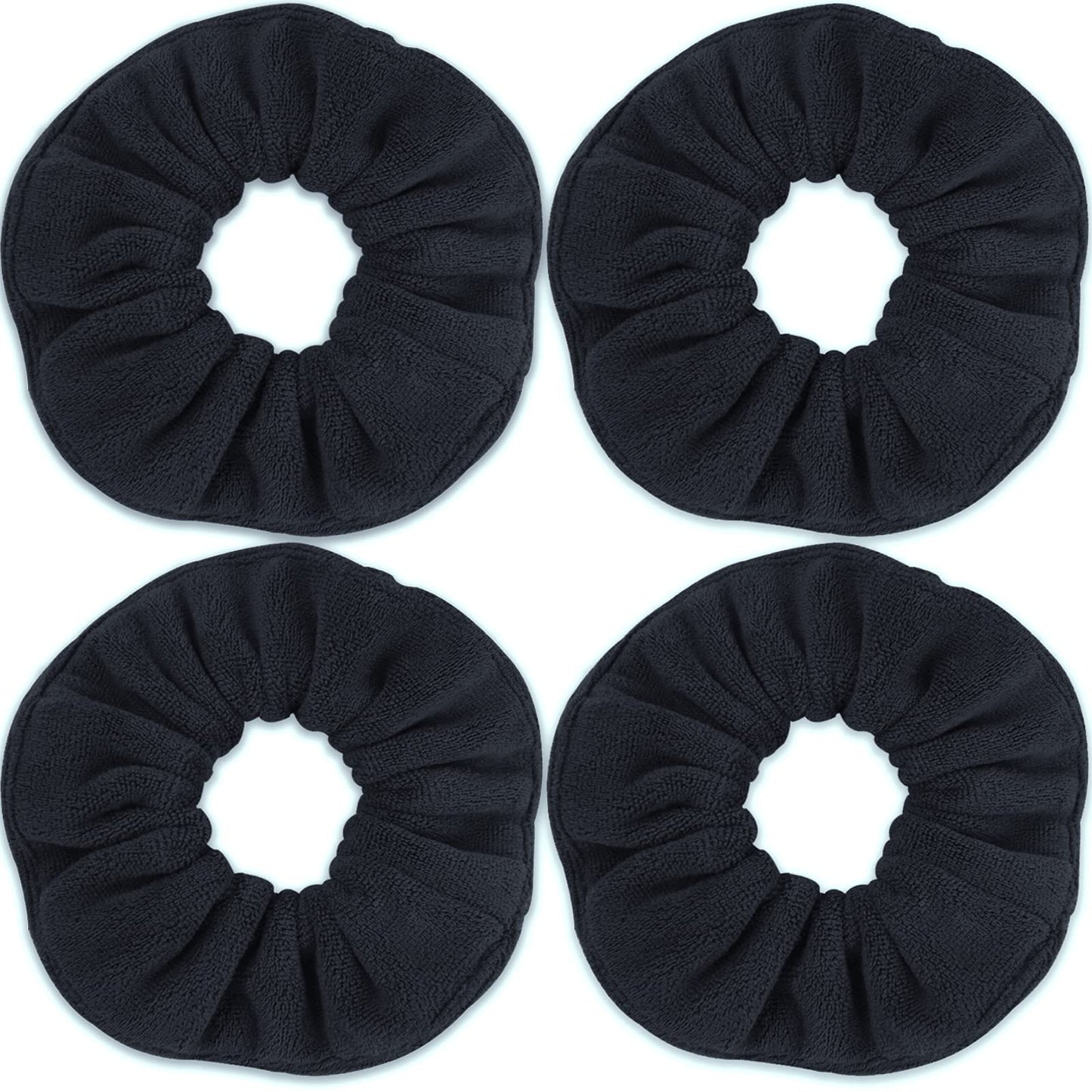 IVARYSS Super Towel Scrunchies for Drying Hair, Absorbent and Soft Microfiber for Frizz Free, Large Thick Ponytail Holder Wet Hair Accessories Beauty & Personal Care IVARYSS