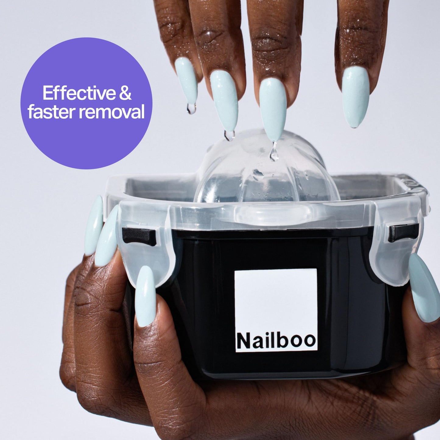 Nailboo 100% Acetone Nail Polish Remover, Gel Polish Remover for Nails, Pure Acetone Polish and Dip Powder Remover, Nail Salon Quality Removal, 16 Fl Beauty & Personal Care Nailboo