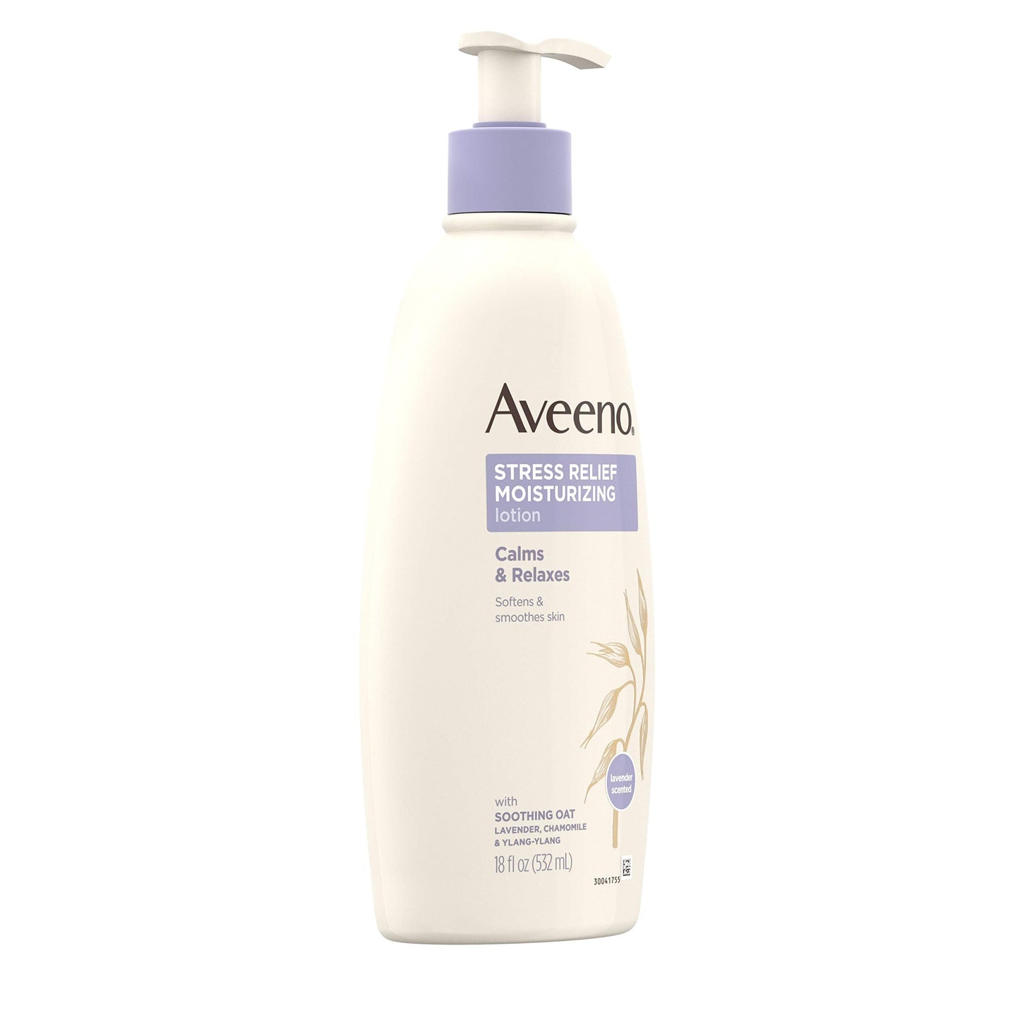 Aveeno Stress Relief Moisturizing Body Lotion with Lavender, Natural Oatmeal & Chamomile & Ylang-Ylang Essential Oils to Calm & Relax, Non-Greasy Beauty & Personal Care Aveeno