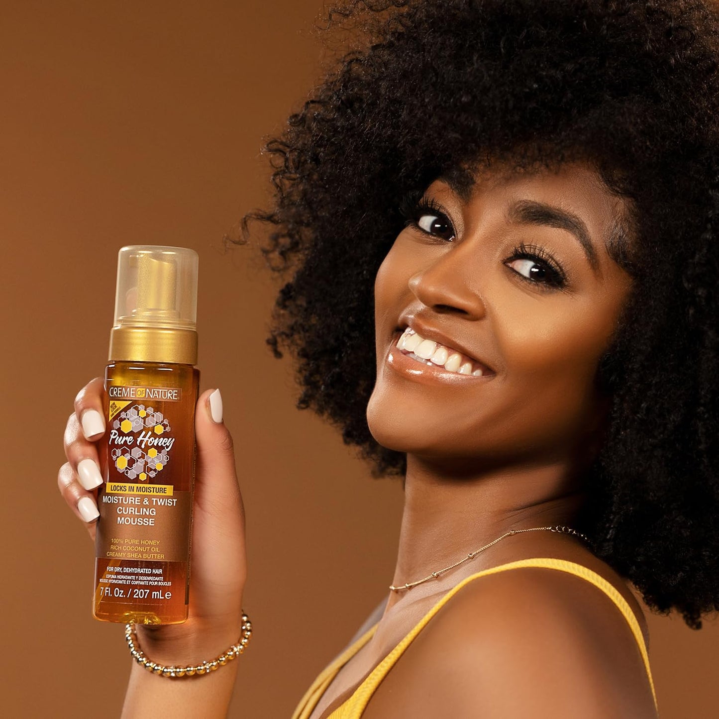 Creme of Nature Pure Honey Curling Mousse 7 Ounce Pump (207ml) Beauty & Personal Care Creme of Nature