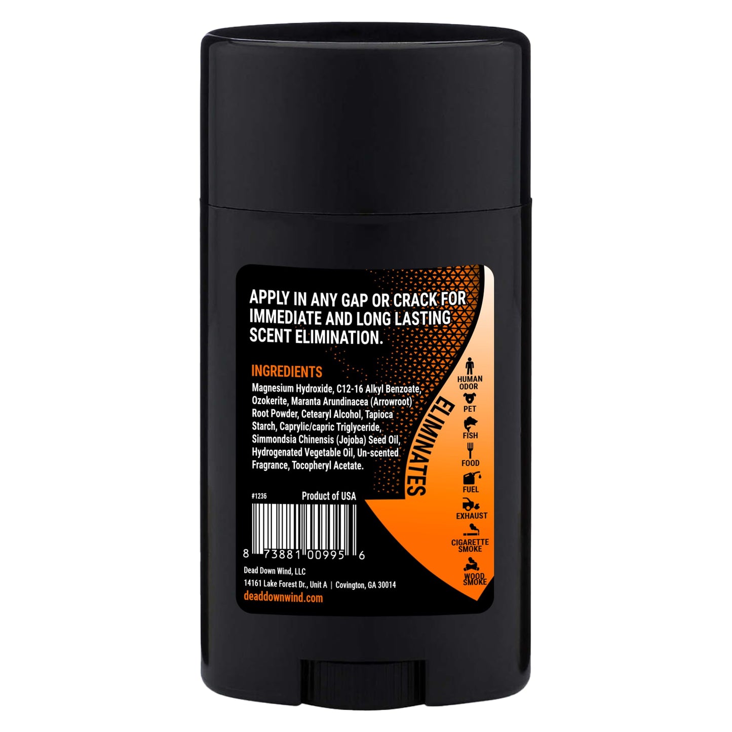 Dead Down Wind BLACK Premium Natural Deodorant Solid 2.75 oz Beauty and Personal Care DEAD DOWN WIND