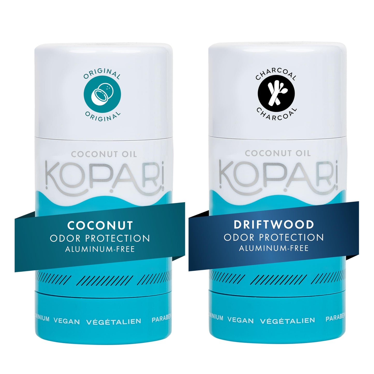 Kopari Aluminum Free Coconut Deodorant, Plant-Based Formula, No Aluminum, Parabens or Baking Soda, Everyday Odor Protection, Original & Driftwood Beauty and Personal Care Kopari