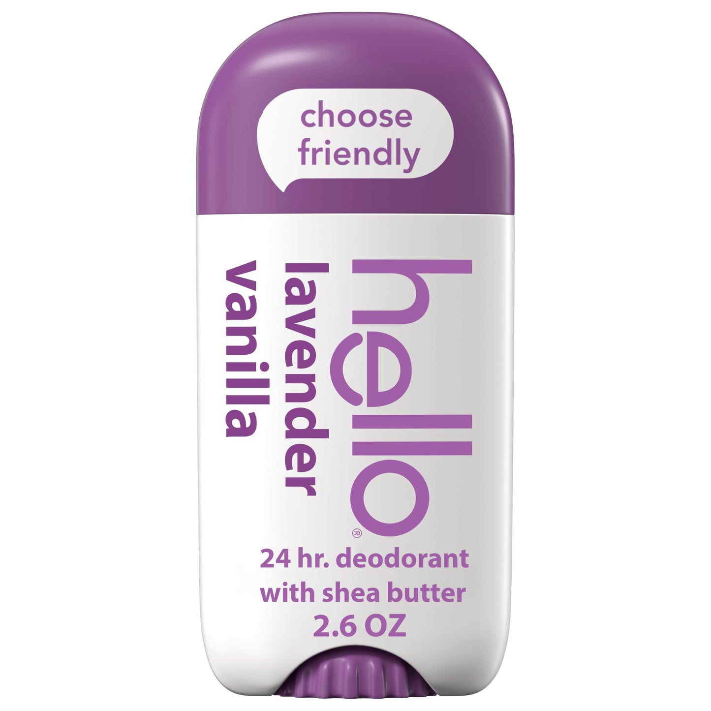 hello Lavender Vanilla Aluminum Free Deodorant for Women and Men with Shea Butter, 24-Hour Freshness, Baking Soda Free Deodorant, Dermatologically Beauty and Personal Care hello