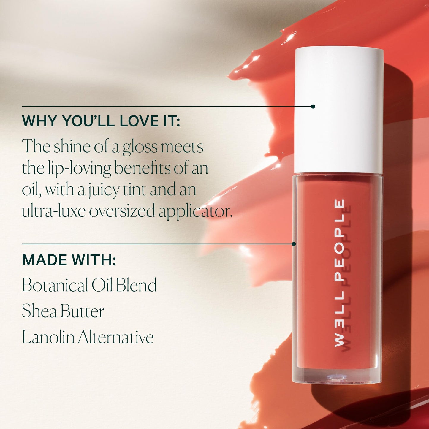 Well People Lush Lip Tinted Oil, Moisturizing Lip Oil For Nourishing & Conditioning Lips, Adds Sheer Color, Vegan & Cruelty-free, Cherry Blossom Beauty & Personal Care Well People