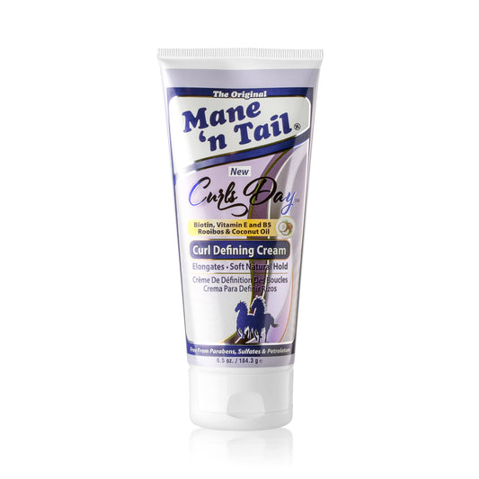 Mane 'n Tail Curls Day Curl Defining Cream With Biotin, Vitamin E and B5 Rooibos & Coconut Oil for Soft Natural Hold Sulfate and Paraben Free (Curl Beauty & Personal Care Mane 'n Tail