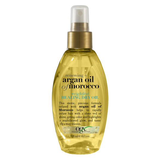 OGX Renewing + Argan Oil of Morocco Weightless Healing Dry Oil Spray, Lightweight Hair Oil Mist for Split Ends, Frizzy Hair and Flyaways Beauty and Personal Care OGX Default Title
