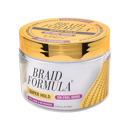 Braid Formula Dr. Feel Good Super Hold, 6.35fl. oz. | Menthol Infused to give Cooling Sensation, Smoothing with High Shine, Long Lasting Hold, Great Beauty & Personal Care EBIN NEW YORK