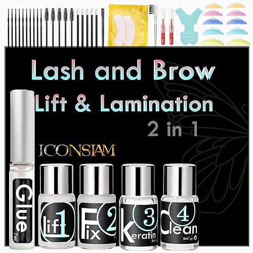 Lash Lift Kit, Lash Lifting and Brow Lamination 2 in 1, DIY Eyelash Perm At Home, Perming Lashes With Strong Glue(lash and eyebrow lift kit) Beauty & Personal Care Libeauty