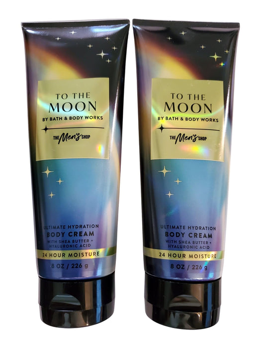 Bath & Body Works Men's To the Moon Ultimate Hydration Body Cream 8 Ounces Pack of 2 Beauty & Personal Care Bath & Body Works