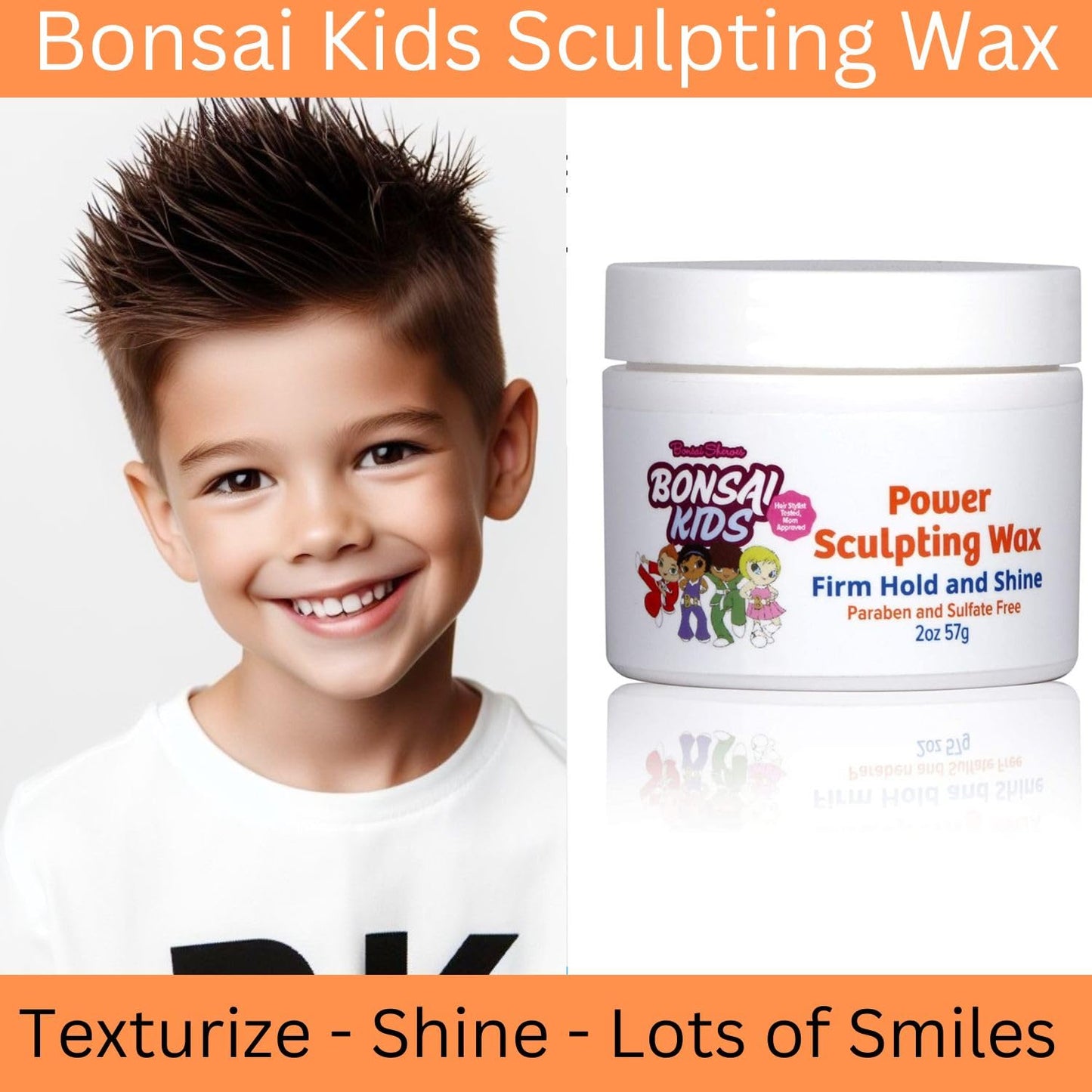 Sculpting Wax for Kids & Toddlers - 2oz | Adds Hold, Texture, Separation for Effortless Hairstyling Beauty & Personal Care Bonsai Kids Hair Care