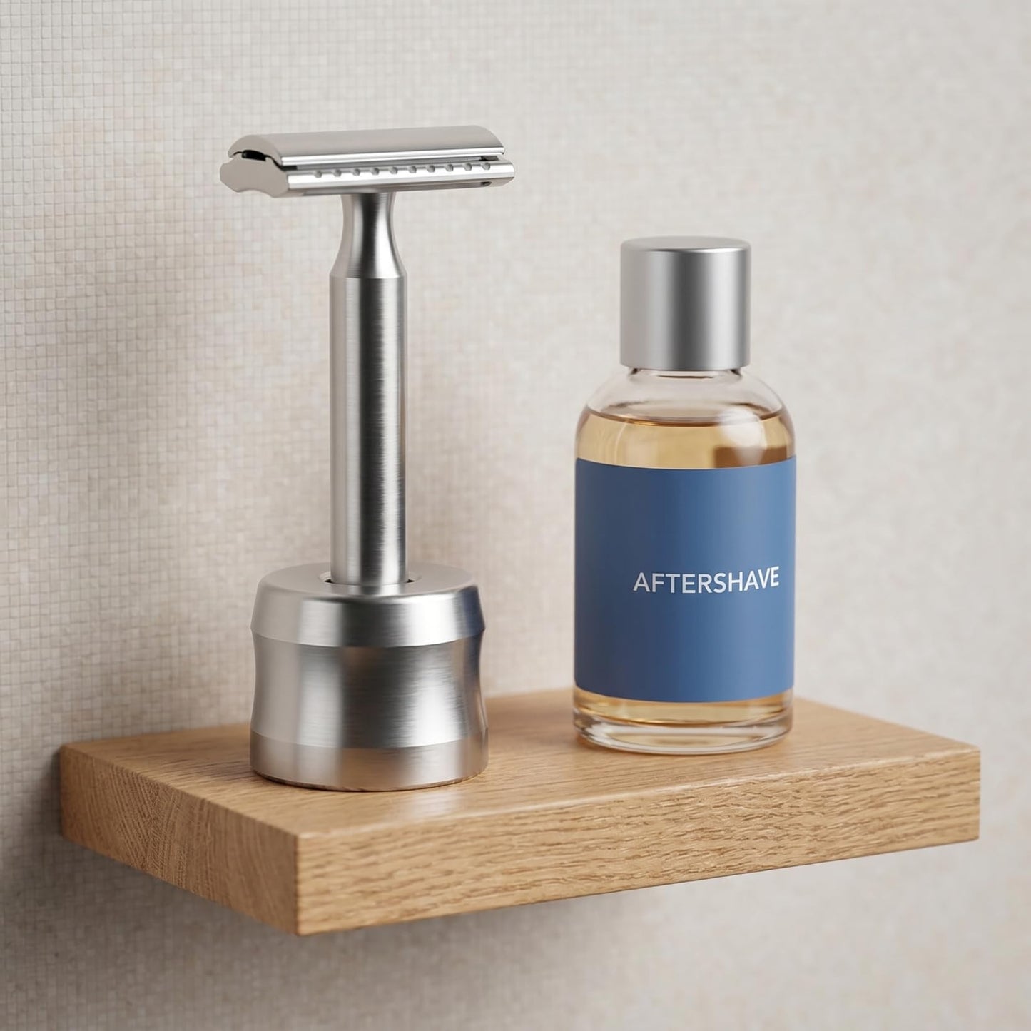 HONMEET Men's Safety Razor Stand Harrys Razor Holder Aluminum Alloy Base Shaver Organizer Beauty and Personal Care HONMEET