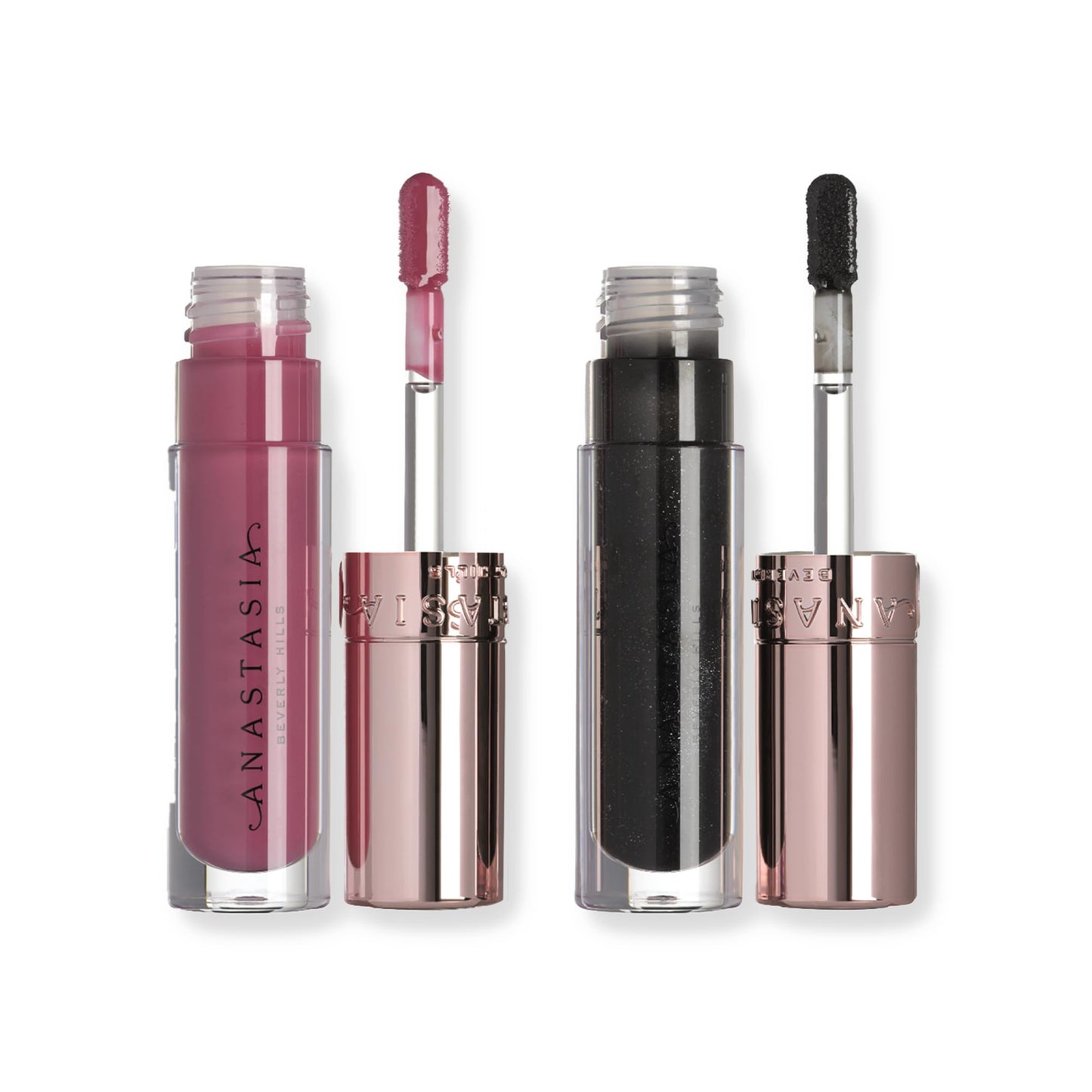 Anastasia Beverly Hills Mini Lip Gloss Duo - High-Pigment Scented Lip Lacquer Set for Volumized, Shimmering, and Luminous Lips - Pulse + Phantom Beauty & Personal Care Anastasia Beverly Hills