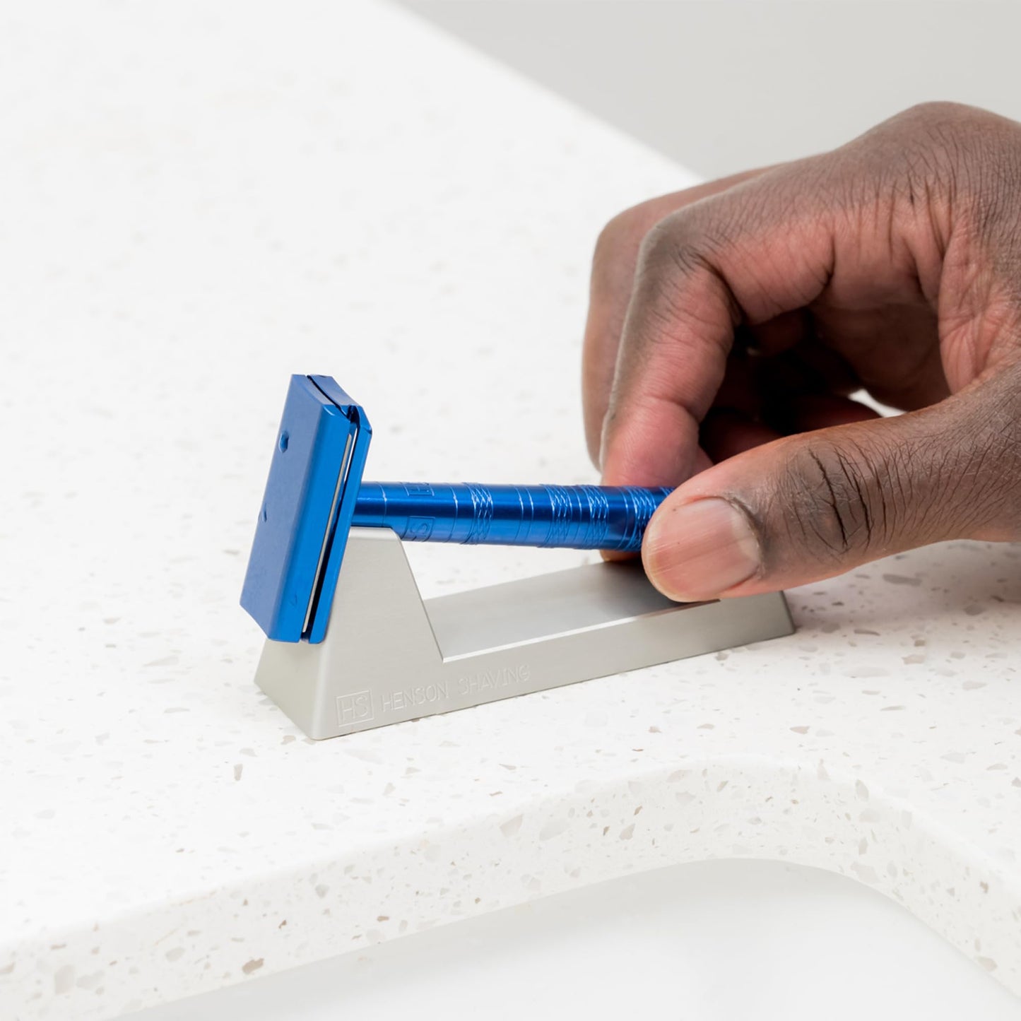 Henson Razor Stand - Lightweight and Durable Safety Razor Holder for Men and Women - Aluminum Stand for Henson AL13, AL13-M, Ti22 Beauty and Personal Care Henson Shaving
