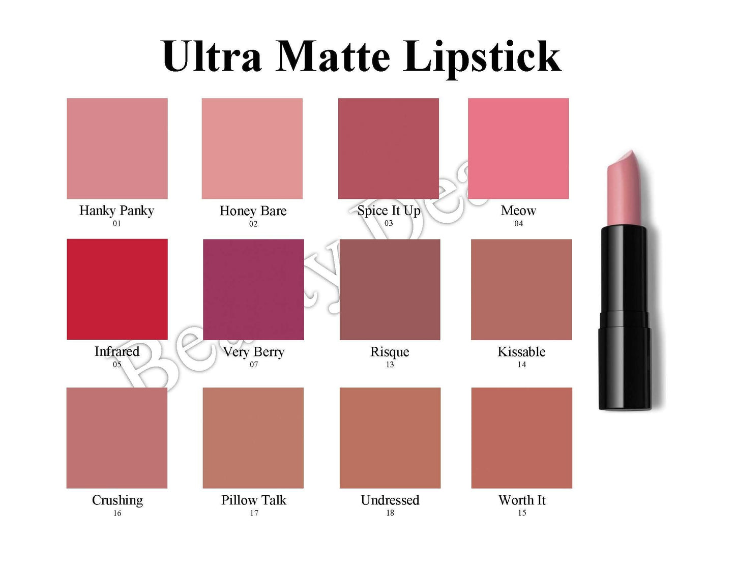 Beauty Deals Ultra Matte Lipstick Velvety Texture Long Lasting Comfort Hydrated Lipstick (Kissable) Beauty & Personal Care Beauty Deals