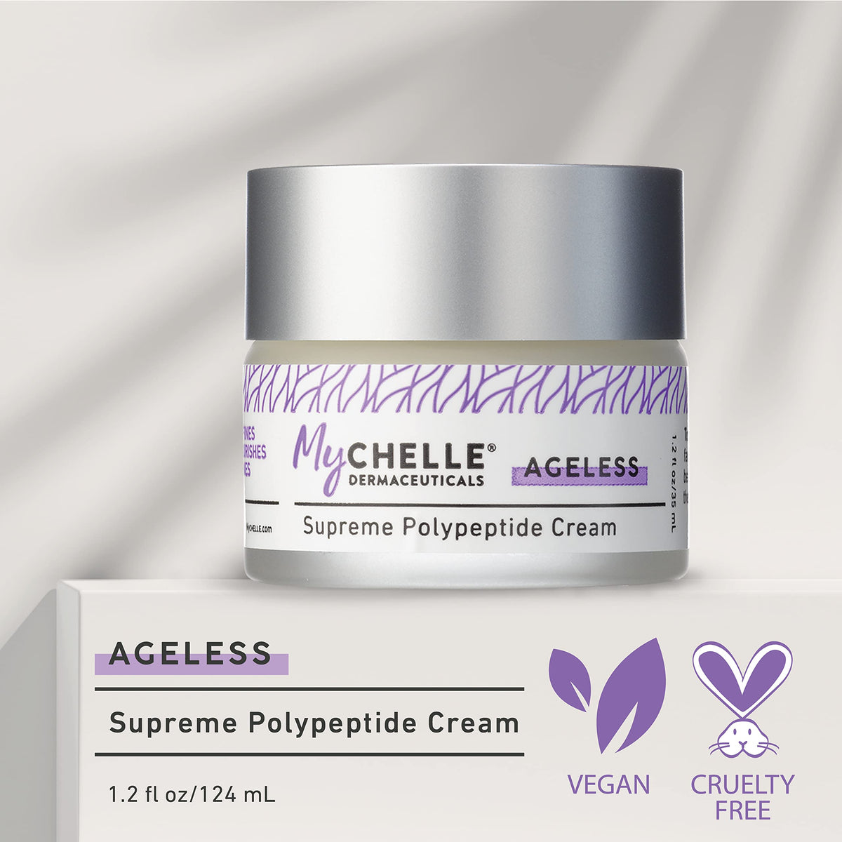 MyCHELLE Dermaceuticals Supreme Polypeptide Cream (1.2 Fl Oz) - Recontouring Anti-Aging Cream with Powerful Peptides, Help Lift & Revive Skin, Help Beauty & Personal Care MyChelle Dermaceuticals