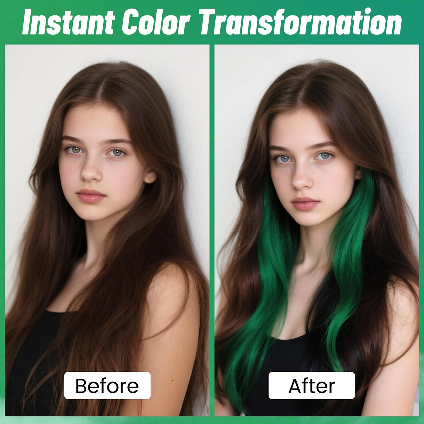 Green Hair Spray, Seaboll Temporary Hair Color Spray for Kids Women Men-4.06 oz- Safe Non Sticky Washable One Day Hair Dye Spray,Disposable Beauty & Personal Care Seaboll