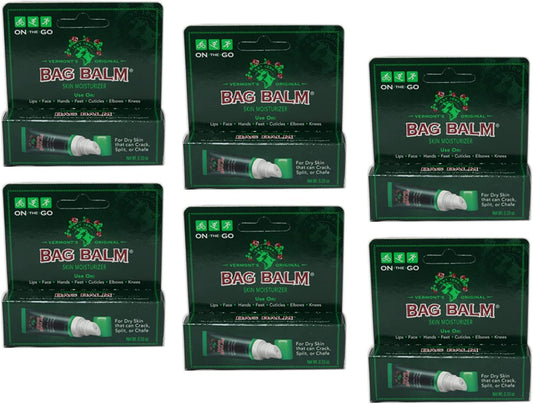 Bag Balm - 0.33 Ounce On-the-Go Tube (6-Pack) Beauty and Personal Care Bag Balm